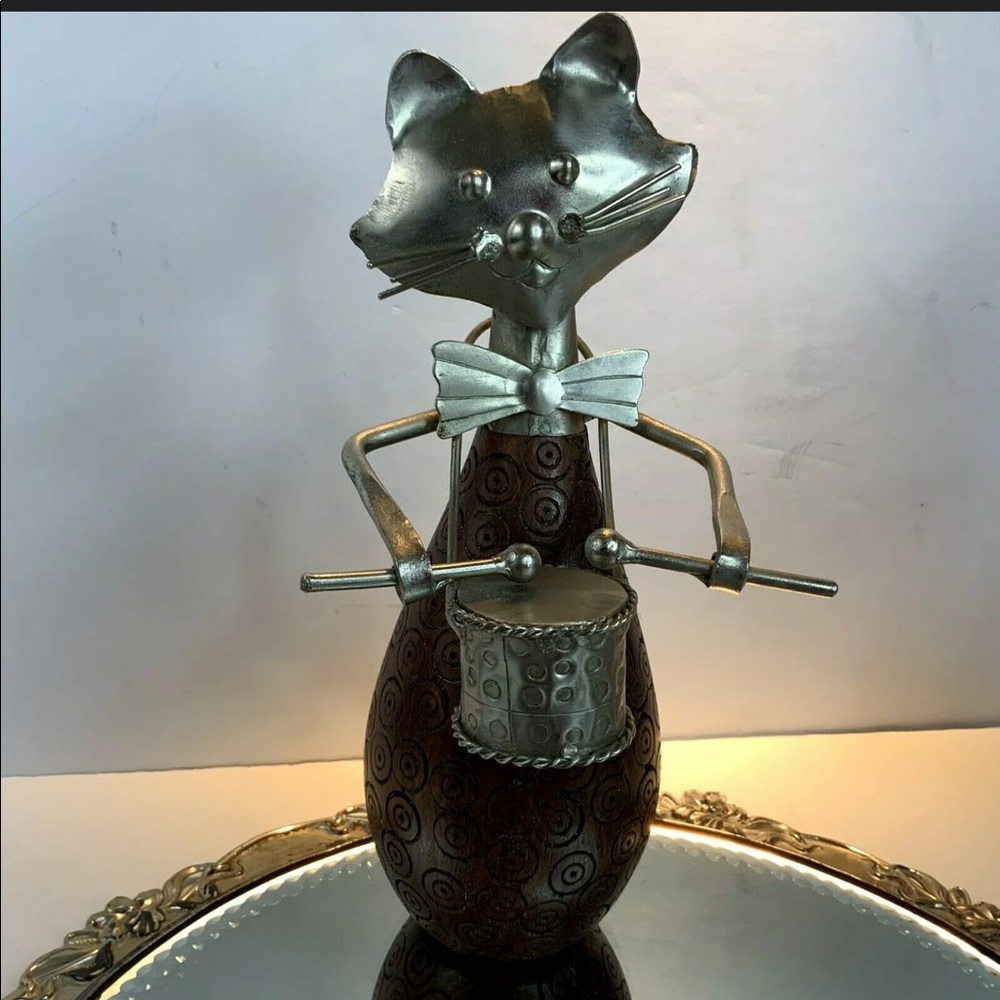 SOLD 3 Cats Insturments Wood Drum Horn Guitar S12 - Picture 2 of 7